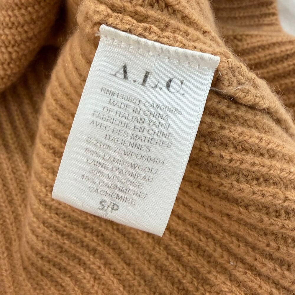A.L.C. Helena Mock Neck Lambs Wool Cashmere Sweater - Picture 8 of 10